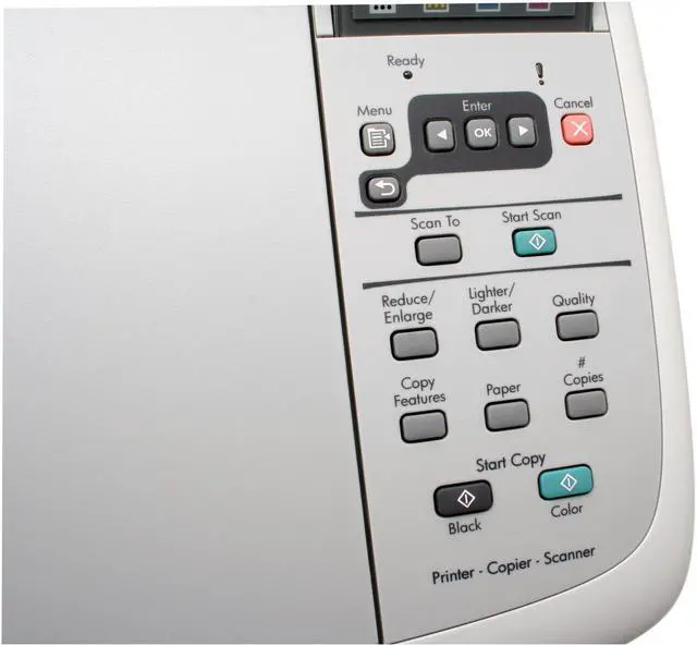 Alt view image 8 of 12 - HP Color LaserJet CM1015 CB394A MFC / All-In-One Up to 8 ppm 600 x 600 dpi Color Print Quality Color USB Laser Printer