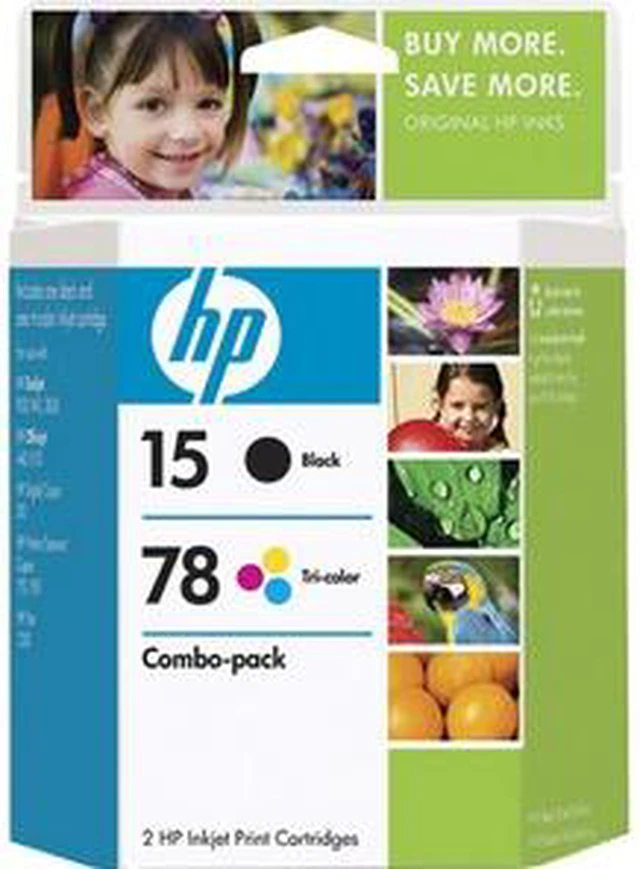 HP 15/78 Black/Tri-color Inkjet Print Cartridges Combo-pack (C8789FN ...