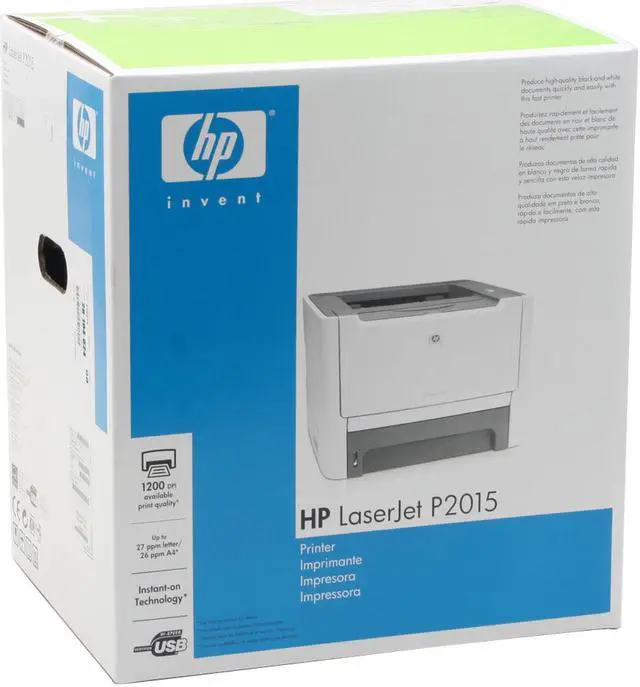Alt view image 11 of 11 - HP LaserJet P2015 CB366A Personal Up to 27 ppm Monochrome USB Laser Printer