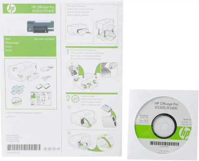 Alt view image 16 of 17 - HP Officejet Pro K5400 C8184A Up to 36 ppm Black Print Speed 4800 x 1200 dpi Color Print Quality USB InkJet Personal Color Printer