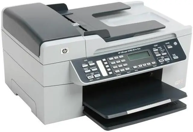 Alt view image 3 of 14 - HP Officejet J5780 Q8232A Up to 30 ppm Black Print Speed 4800 x 1200 dpi Color Print Quality USB Thermal Inkjet MFC / All-In-One Color Printer