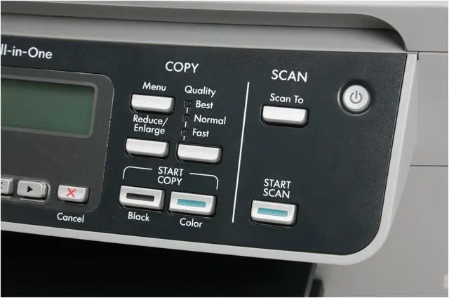 Alt view image 4 of 14 - HP Officejet J5780 Q8232A Up to 30 ppm Black Print Speed 4800 x 1200 dpi Color Print Quality USB Thermal Inkjet MFC / All-In-One Color Printer