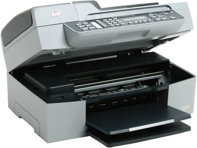 Alt view image 10 of 14 - HP Officejet J5780 Q8232A Up to 30 ppm Black Print Speed 4800 x 1200 dpi Color Print Quality USB Thermal Inkjet MFC / All-In-One Color Printer
