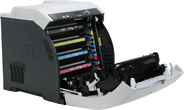 Alt view image 10 of 17 - HP Color LaserJet CP3505dn CB443A Up to 22 ppm Color USB Laser Printer