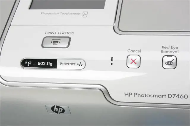 Alt view image 7 of 15 - HP Photosmart D7460 CC247A Up to 34 ppm Black Print Speed 4800 x 1200 dpi Color Print Quality Ethernet (RJ-45) / USB / Wi-Fi Thermal Inkjet Photo Color Printer
