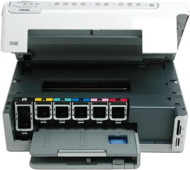 Alt view image 15 of 20 - HP Photosmart C6280 CC988A Up to 34 ppm Black Print Speed 4800 x 1200 dpi Color Print Quality Ethernet (RJ-45) / USB Thermal Inkjet MFC / All-In-One Color Printer