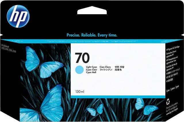 Main image of HP 70 Vivera Ink Cartridge - Light Cyan