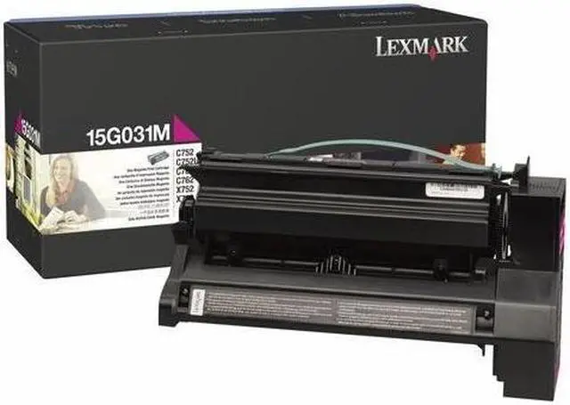 Main image of LEXMARK 15G031M Toner Cartridge Magenta