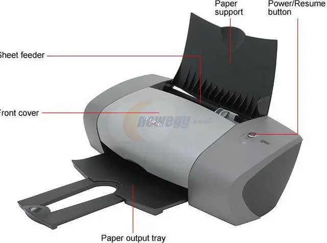 Alt view image 3 of 8 - LEXMARK Z series Z611 18k6572 Up to 14 ppm Black Print Speed Up to 4800 x 1200 dpi Color Print Quality USB InkJet Personal Color Printer