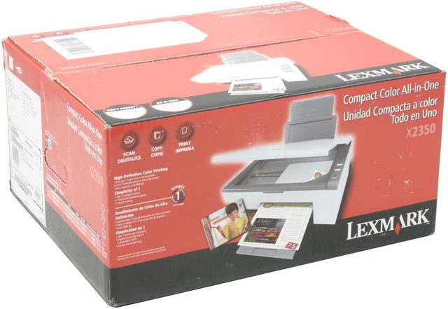 Alt view image 8 of 8 - LEXMARK X series X2350 19M0284 Up to 15 ppm Black Print Speed 4800 x 1200 dpi Color Print Quality USB InkJet MFC / All-In-One Color Printer