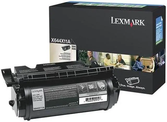 Main image of Lexmark X644X11A Extra High Yield Return Program Toner Cartridge - Black