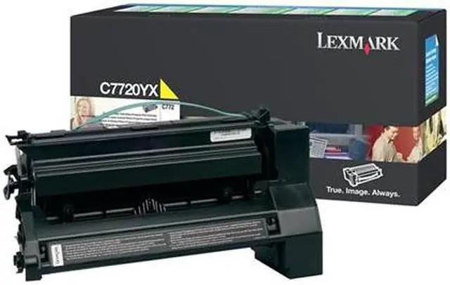 Main image of Lexmark C7720YX Extra High Yield Return Program Toner Cartridge - Yellow