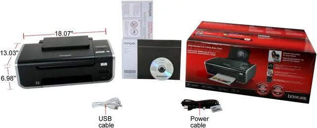 Alt view image 8 of 8 - LEXMARK X4650 16F1400 Up to 25 ppm Black Print Speed 4800 x 1200 dpi Color Print Quality USB / Wi-Fi Thermal Inkjet MFC / All-In-One Color Printer