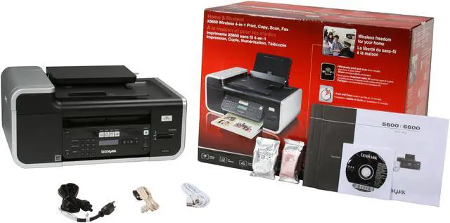 Alt view image 8 of 8 - LEXMARK X6650 20R1000 Up to 25 ppm Black Print Speed 4800 x 1200 dpi Color Print Quality USB / Wi-Fi Thermal Inkjet MFC / All-In-One Color Printer