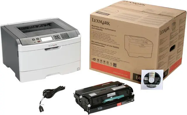Alt view image 8 of 8 - Lexmark E Series E460dn Workgroup Up to 40 ppm Monochrome Ethernet (RJ-45) / LPT / USB Laser Printer