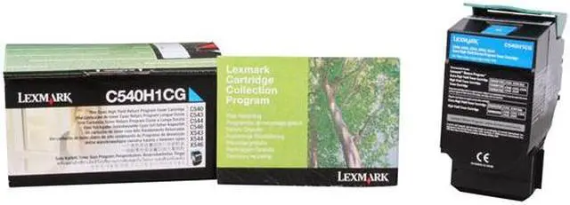 Alt view image 5 of 5 - Lexmark C540H1CG High Yield Return Program Toner Cartridge - Cyan
