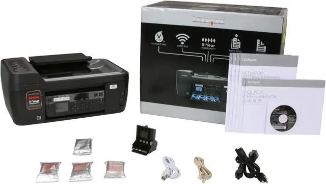 Alt view image 9 of 9 - LEXMARK Prospect Pro205 Up to 33 ppm Black Print Speed 4800 x 1200 dpi Color Print Quality USB / Wi-Fi InkJet MFC / All-In-One Color Printer