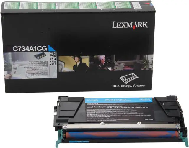 Alt view image 2 of 7 - Lexmark C734A1YG Return Program Toner Cartridge - Yellow