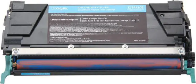 Alt view image 4 of 7 - Lexmark C734A1YG Return Program Toner Cartridge - Yellow