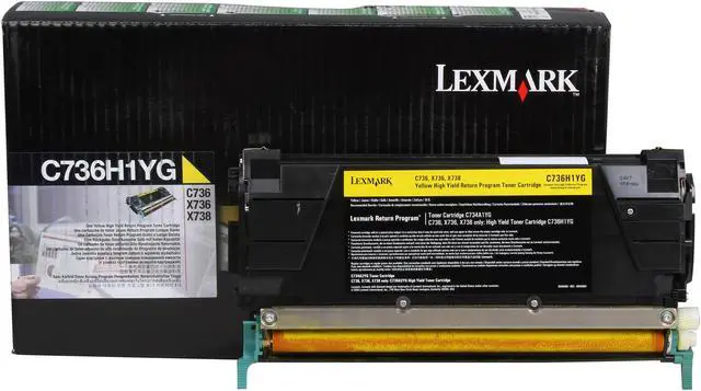 Alt view image 2 of 6 - Lexmark C736H1YG Return Program Toner Cartridge - Yellow