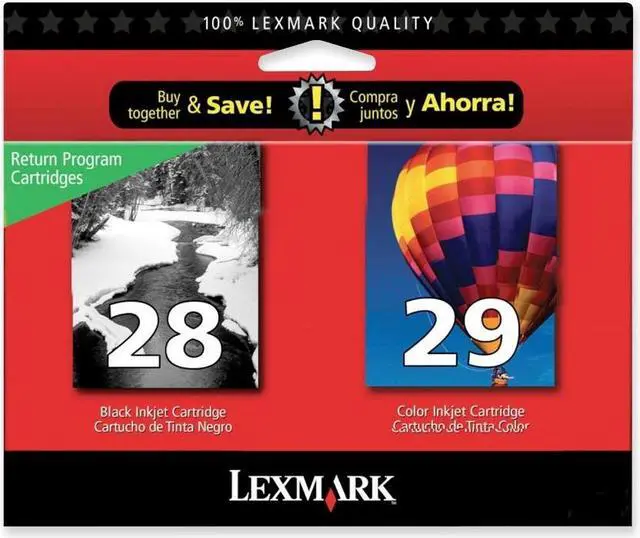 Main image of Lexmark 28/29 Ink Cartridge - Combo Pack - Black/Color