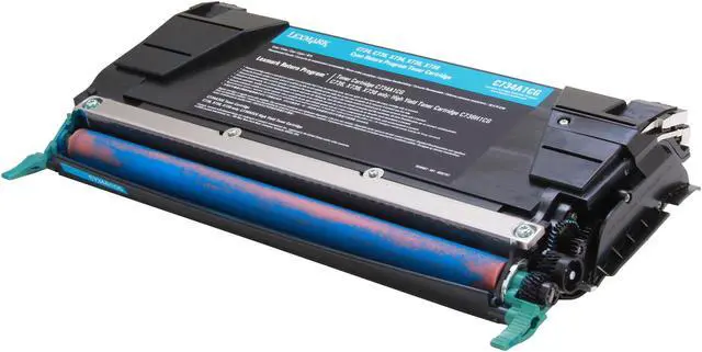 Alt view image 3 of 6 - Lexmark C734A1CG Return Program Toner Cartridge - Cyan