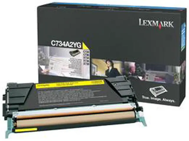 Main image of Lexmark C734A2YG Toner Cartridge - Yellow