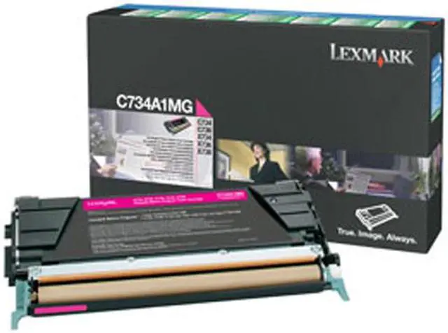 Alt view image 2 of 2 - Lexmark C734A1MG Return Program Toner Cartridge - Magenta