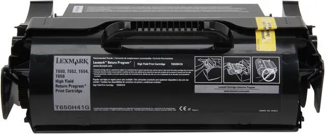 Alt view image 4 of 8 - Lexmark T650H41G High Yield Return Program Toner Cartridge - Black