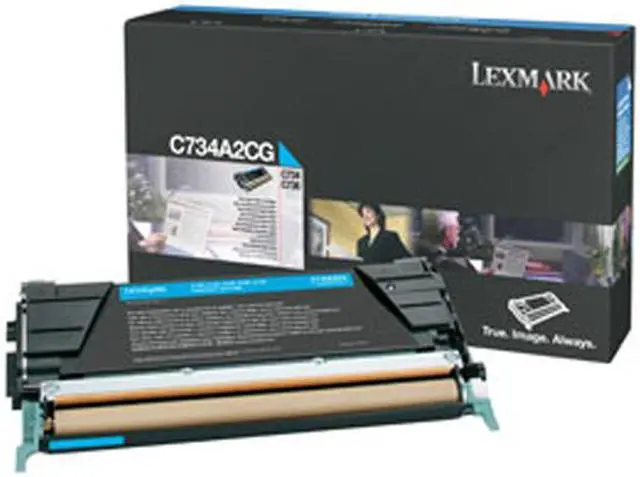 Alt view image 2 of 2 - Lexmark C734A2CG Toner Cartridge - Cyan