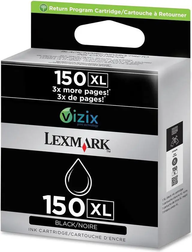 Main image of Lexmark 14N1614 #150XL  Black High Yield Return Program Ink Cartridge   for Pro715, Pro915