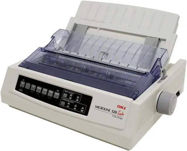 Alt view image 2 of 8 - Oki Data Microline 320 Turbo (62411601) Dot Matrix Impact Printer