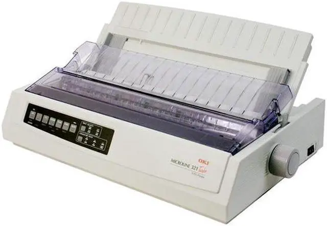 Alt view image 3 of 9 - OKIDATA MICROLINE 321 Turbo 240 x 216 dpi 9 pins Dot Matrix Printer