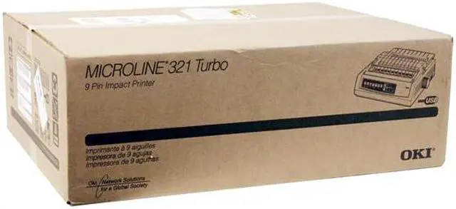 Alt view image 9 of 9 - OKIDATA MICROLINE 321 Turbo 240 x 216 dpi 9 pins Dot Matrix Printer