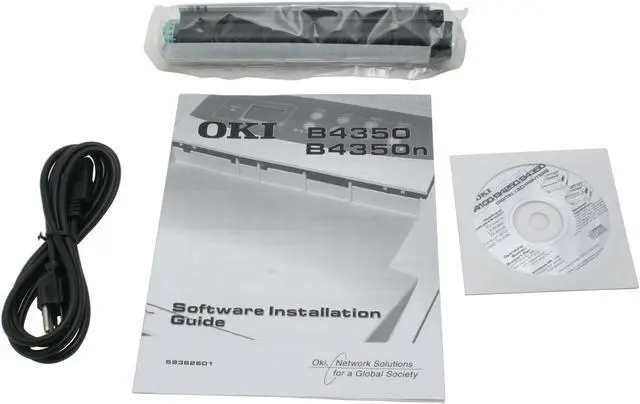 Alt view image 11 of 12 - Okidata B4350 Black Personal Up to 23 ppm Monochrome LPT / USB LED Printer