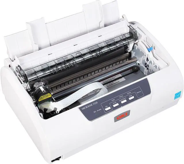 Alt view image 7 of 8 - OKIDATA MICROLINE 1120 (62428503) - Parallel & Serial, USB 9 pin 120V Up to 375cps 288 x 144 Dot Matrix Printer