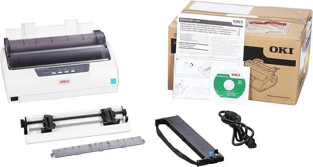 Alt view image 8 of 8 - OKIDATA MICROLINE 1120 (62428503) - Parallel & Serial, USB 9 pin 120V Up to 375cps 288 x 144 Dot Matrix Printer
