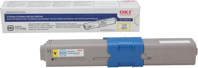 Alt view image 2 of 6 - Oki Data 44469701 Toner Cartridge - Yellow