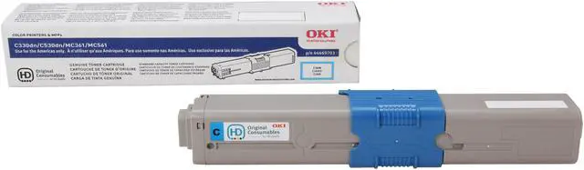 Alt view image 2 of 6 - Oki Data 44469703 Toner Cartridge - Cyan