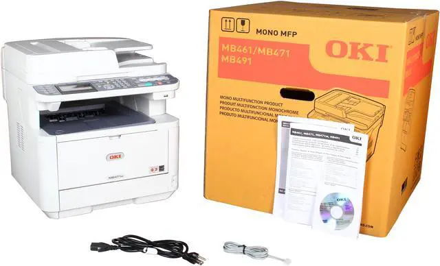 Alt view image 8 of 8 - OkiData MB471w Wireless Monochrome Multifunction Laser Printer