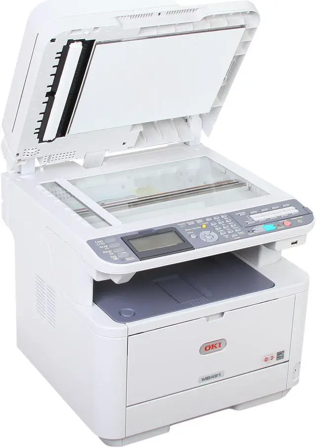 Alt view image 6 of 9 - Okidata MB491 MFP MFC / All-In-One Up to 42 ppm Monochrome Ethernet (RJ-45) / USB Laser Printer