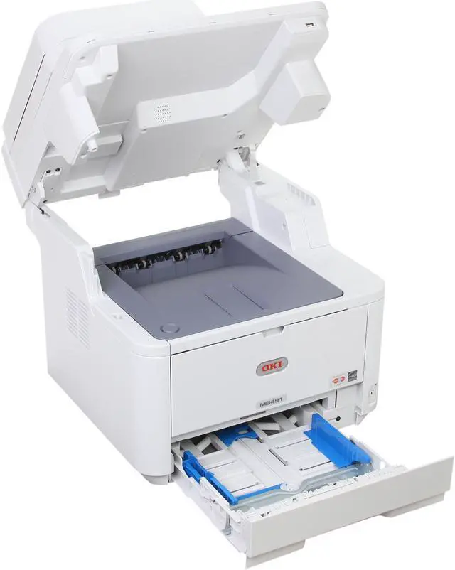 Alt view image 7 of 9 - Okidata MB491 MFP MFC / All-In-One Up to 42 ppm Monochrome Ethernet (RJ-45) / USB Laser Printer