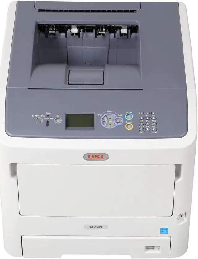 Alt view image 3 of 9 - OkiData B731dn Workgroup Monochrome Laser Printer