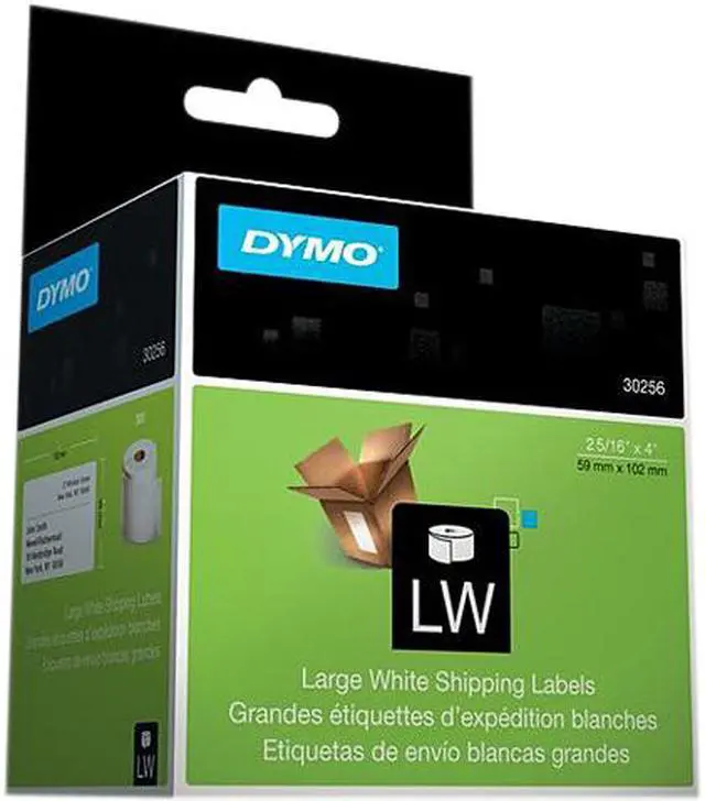Main image of DYMO 30256 2-5/16" x 4" Shipping Label, 300 / Roll - Rectangle - Direct Thermal - White, 1 Roll
