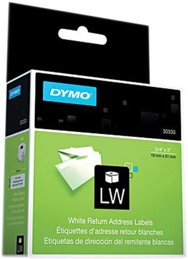 Main image of DYMO 30330 Return Address Labels, 3/4 x 2, White, 500/Box