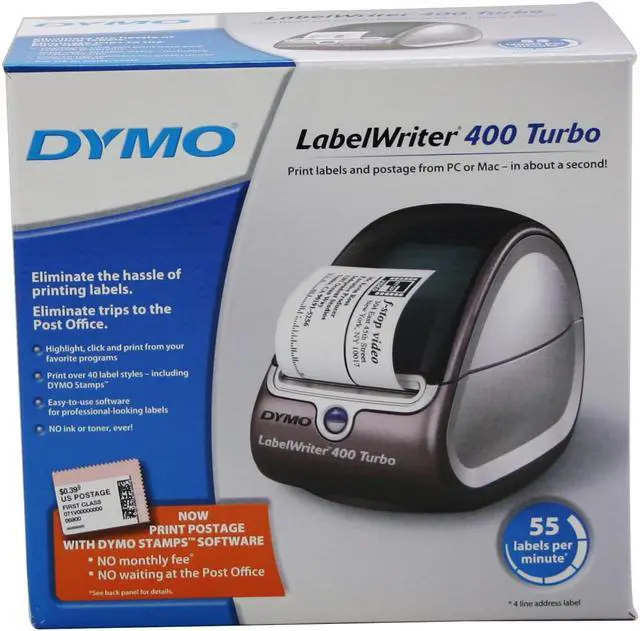 Alt view image 7 of 7 - DYMO 400 Turbo 69110 Direct thermal Up to 55 labels/min 300 dpi Label Printer