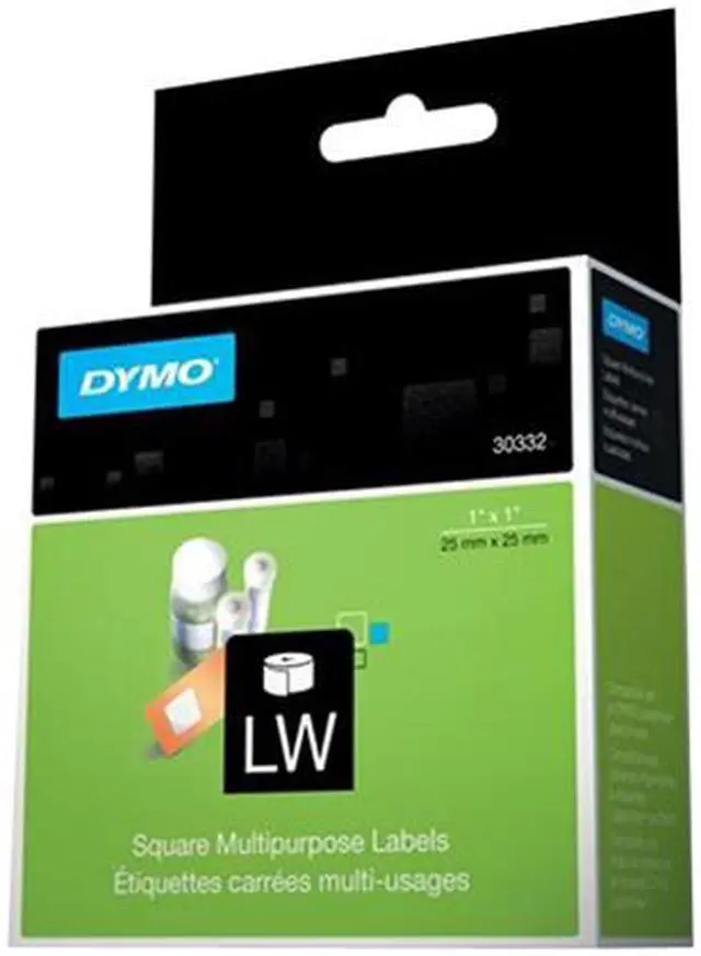 Alt view image 3 of 4 - Dymo 30332 Multipurpose Label 1" Width x 1" Length - 1 Roll - 750/Roll - Direct Thermal - White