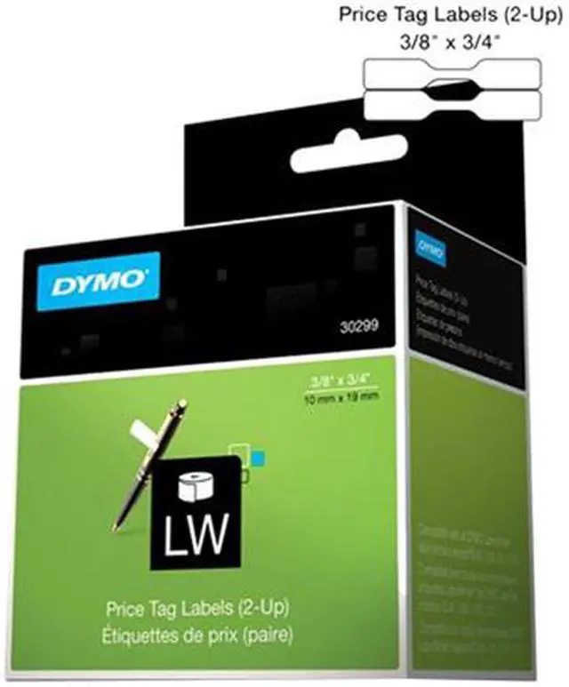 Main image of DYMO 30299 LabelWriter Self-Adhesive Price Tag Labels, 3/8- by 3/4-inch, Roll of 1500