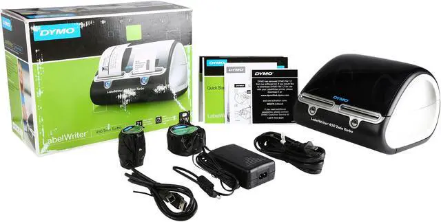 Alt view image 7 of 7 - DYMO LabelWriter 450 Twin Turbo Dual Roll Label and Postage Printer for PC and Mac (1752266)