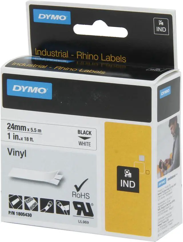 Main image of DYMO IND Vinyl Labels 1"